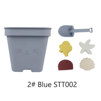 Оптовая продажа Силиконовый детский игрушечный ведро набор пляжной игрушки