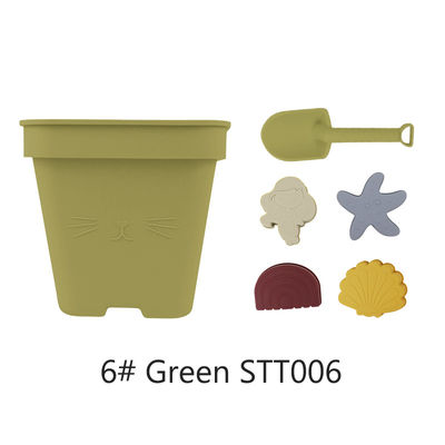 Оптовая продажа Силиконовый детский игрушечный ведро набор пляжной игрушки