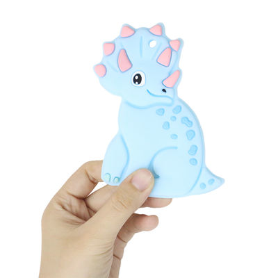 Красочным силикон персонализированный младенцем Teether с формой Dino лошади овец