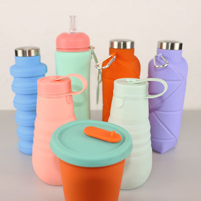 Нежность складное 500Ml бутылки с водой силикона ODM OEM для бега