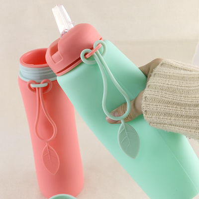 Нежность складное 500Ml бутылки с водой силикона ODM OEM для бега