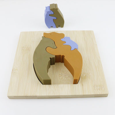 Зигзаг игрушек детей формы медведя деревянный для учить Montessori