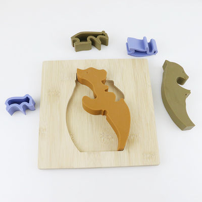 Зигзаг игрушек детей формы медведя деревянный для учить Montessori