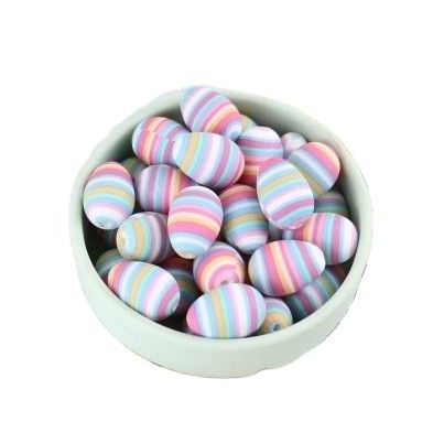 Яйцо формирует шарик прорезывания зубов силикона DIY Chewable для делать ожерелья