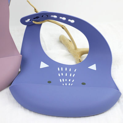 Bib силикона Newborn малыша водоустойчивый напечатанный с уловителем еды не токсическим