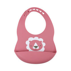 Bib силикона Newborn малыша водоустойчивый напечатанный с уловителем еды не токсическим