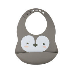 Bib силикона Newborn малыша водоустойчивый напечатанный с уловителем еды не токсическим