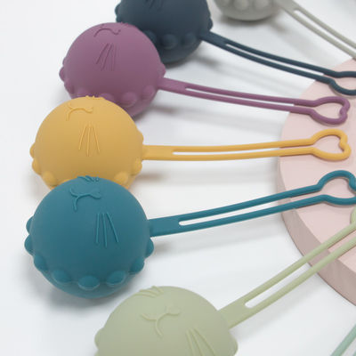 Случай Pacifier силикона качества еды, форма котенка кота мешка держателя силикона фиктивная