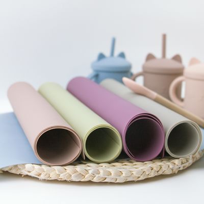 Циновка места силикона детей выскальзывания BPA свободная не красочная с подгонянной циновкой стола циновки таблицы логотипа