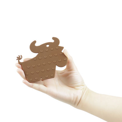 Силикон Teether коровы BPA свободный, Chewable игрушки прорезывания зубов силикона младенца для нянча подарка