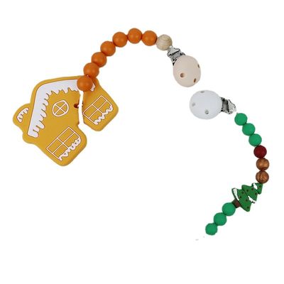 Рождественская елка Teether силикона DIY, безопасные мягкие резиновые шарики для прорезывания зубов