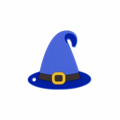 Силикон Teether хеллоуина шляпы ведьм, игрушка прорезывания зубов хеллоуина мозоли конфеты