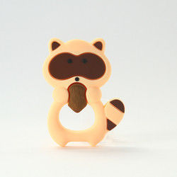 Животный младенец Teether BPA силикона котенка кота свободное для прорезывания зубов малыша