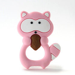 Животный младенец Teether BPA силикона котенка кота свободное для прорезывания зубов малыша
