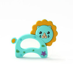 Животный младенец Teether BPA силикона котенка кота свободное для прорезывания зубов малыша