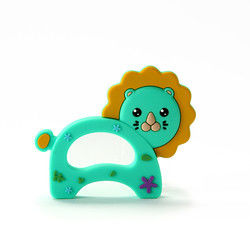 Животный младенец Teether BPA силикона котенка кота свободное для прорезывания зубов малыша
