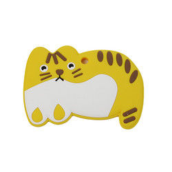 Животный младенец Teether BPA силикона котенка кота свободное для прорезывания зубов малыша