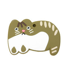 Животный младенец Teether BPA силикона котенка кота свободное для прорезывания зубов малыша