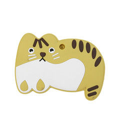 Животный младенец Teether BPA силикона котенка кота свободное для прорезывания зубов малыша
