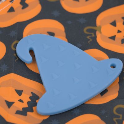 Красочный силикон Teether хеллоуина с формой мозоли конфеты шляпы ведьм