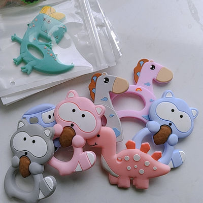 Chewable силикон Teethers младенца качества еды, не токсическая игрушка силикона прорезывания зубов
