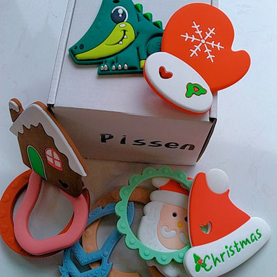 Chewable силикон Teethers младенца качества еды, не токсическая игрушка силикона прорезывания зубов