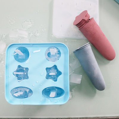 Поднос прессформы мороженого семьи DIY с материалом силикона качества еды мягким