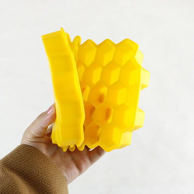 Поднос куба льда PVC свободный мягкий резиновый с OEM формы сота крышки