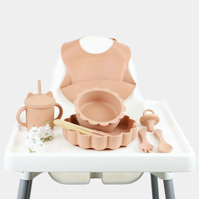 набор младенца силикона ПК 1Set 8 питаясь устойчивый цвет Pantone