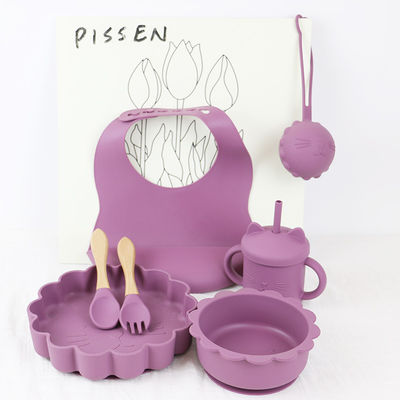 набор младенца силикона ПК 1Set 8 питаясь устойчивый цвет Pantone