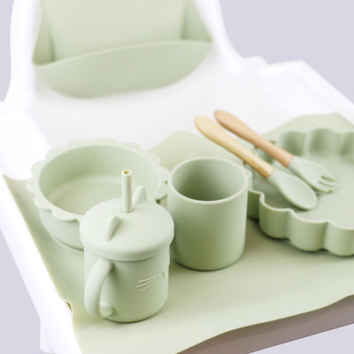 набор младенца силикона ПК 1Set 8 питаясь устойчивый цвет Pantone