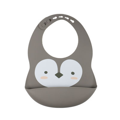 Таможня Bib силикона младенца цвета Pantone с милым животным печатанием лени