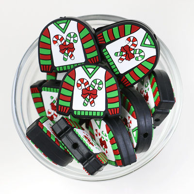 Пользовательские силиконовые бусины для рождественских украшений