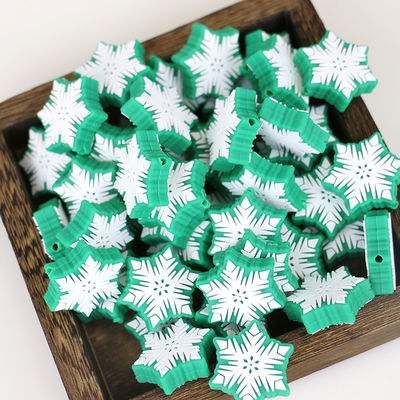 Пользовательские силиконовые бусины для рождественских украшений