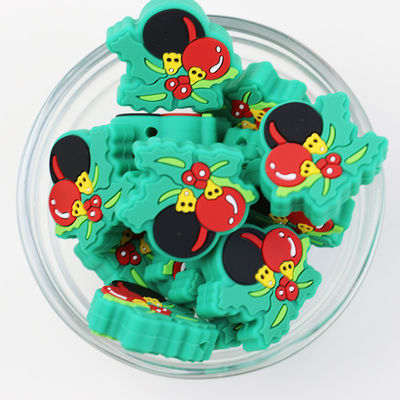 Пользовательские силиконовые бусины для рождественских украшений