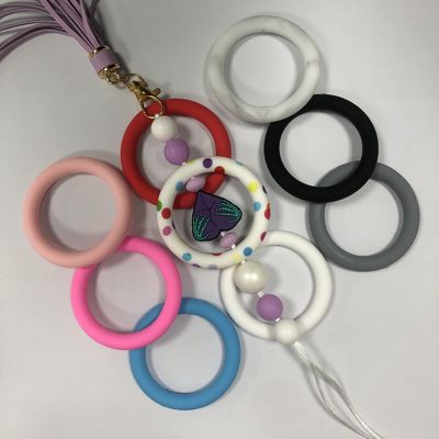 Шарики колцеобразного уплотнения оптового силикона PISSEN фокусные для keychains DIY