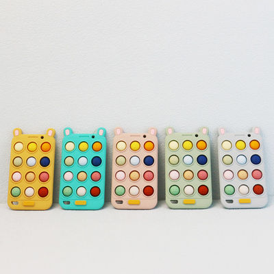 Форма Teethers мобильного телефона младенца силикона BPA свободная для teeths младенца комфорта и сброса тягостные
