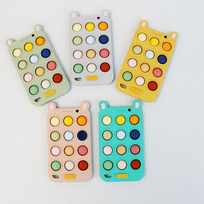 Форма Teethers мобильного телефона младенца силикона BPA свободная для teeths младенца комфорта и сброса тягостные