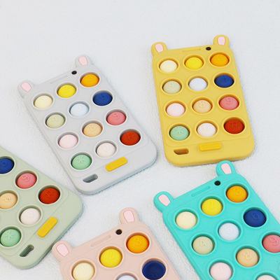 Форма Teethers мобильного телефона младенца силикона BPA свободная для teeths младенца комфорта и сброса тягостные