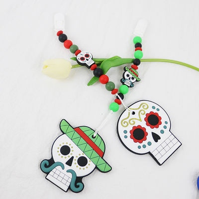 Мягкий и гибкий силикон Teether на 0-36 младенца DIY силикона месяцев keychains teether на хеллоуин