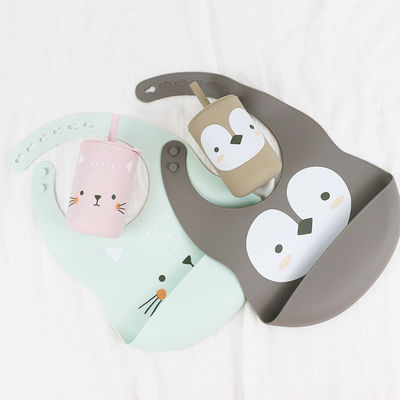 OEM Baby Feeding Bib - One Piece In A Polybag для младенцев и младенцев, кормящих силиконовую коробку