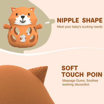 PAISEN BPA Free Animal Baby Teething Toy Food Grade Силиконный зубные перчатки Антипадающие запястья ручные зубы детские жевательные игрушки