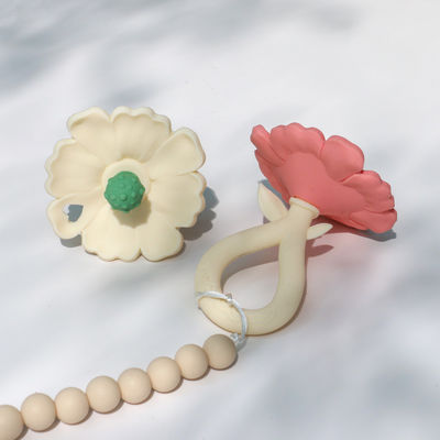 PAISEN Custom Flower Baby Feeding Teether Chew Toys Food Grade Baby Silicone Teether Molar Toys Baby Hand Teether Продукт, предназначенный для детей с силиконовыми зубами