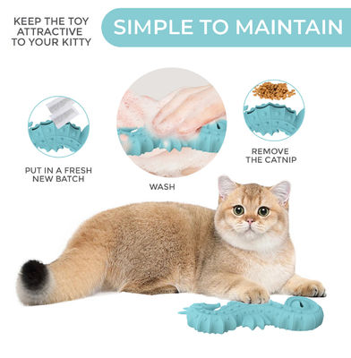 Силиконовая игрушка для животных в форме морского конька без BPA – развивающая игрушка-кормушка и прорезыватель для собак и кошек