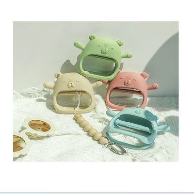 PAISEN Custom Soft Teether Toy Teething Gloves Новорожденные без BPA Силиконовые детские зубчатые перчатки для детей