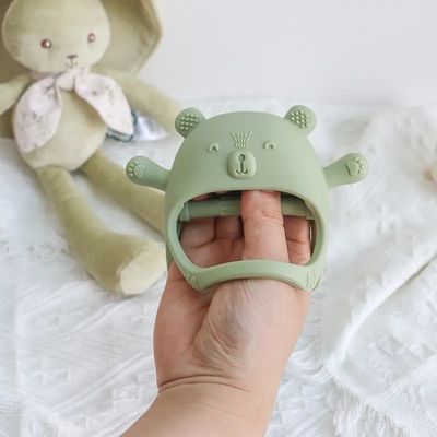 PAISEN Custom Soft Teether Toy Teething Gloves Новорожденные без BPA Силиконовые детские зубчатые перчатки для детей