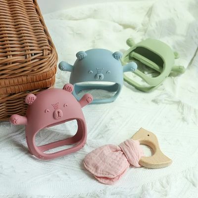 PAISEN Custom Soft Teether Toy Teething Gloves Новорожденные без BPA Силиконовые детские зубчатые перчатки для детей