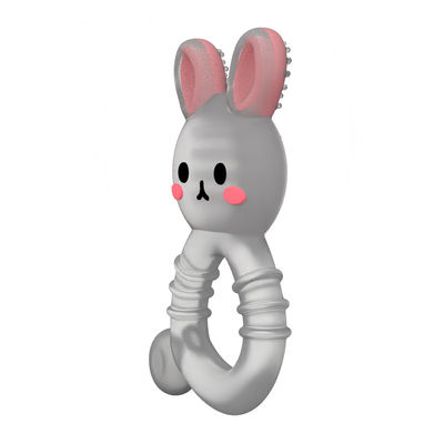 2025 Factory Bunny Cute Design Прозрачное сенсорное мороженое замораживаемое силиконовое детское водное зубное полотенце