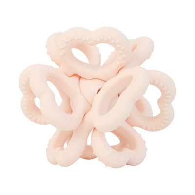 PAISEN BSCI Rattle Baby Teether Ball Toy BPA Free Силиконовый мягкий мячик, легкий в удержании
