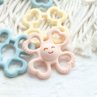 PAISEN BSCI Rattle Baby Teether Ball Toy BPA Free Силиконовый мягкий мячик, легкий в удержании